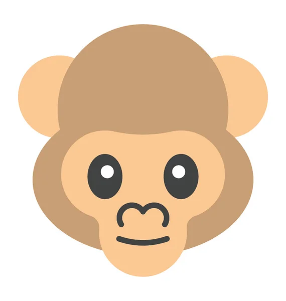 Opice tvář Emoji — Stockový vektor