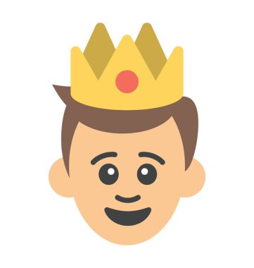Kral avatar vektör