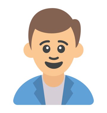 Erkek avatar vektör