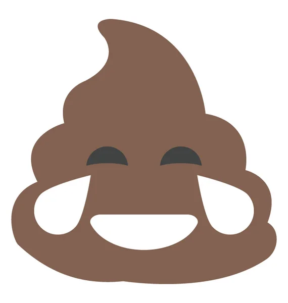 Joy Poop Emoji — Stock Vector