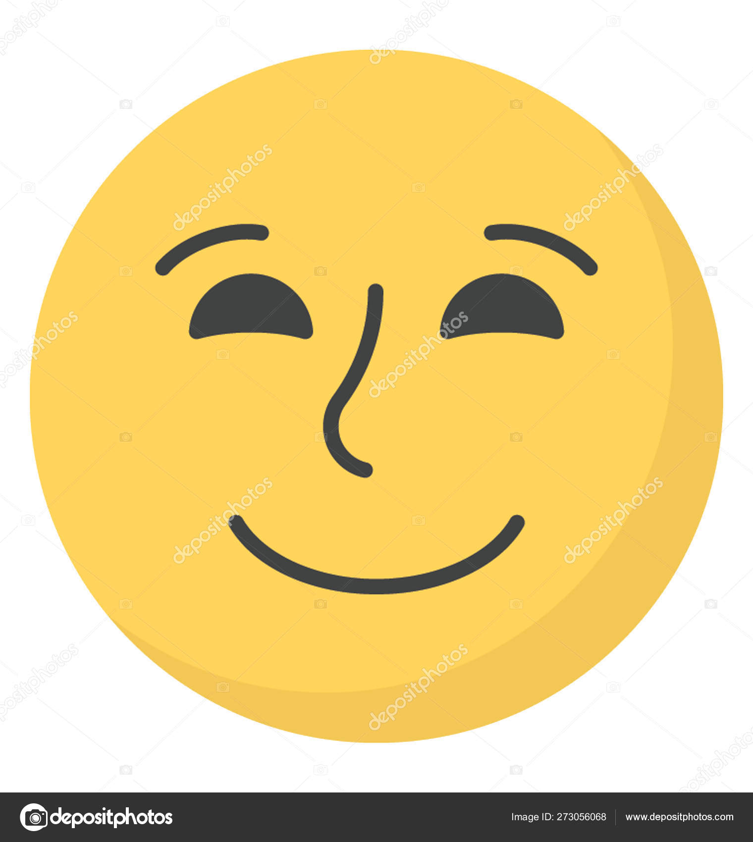 Smiley-Gesicht-Emoji - Vektorgrafik: lizenzfreie Grafiken