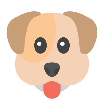 Köpek emoji vektör