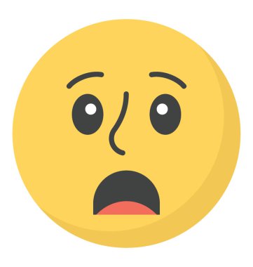 Şaşırtıcı emoji vektör