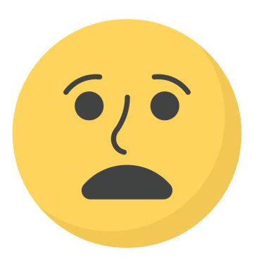 Şaşırtıcı emoji vektör