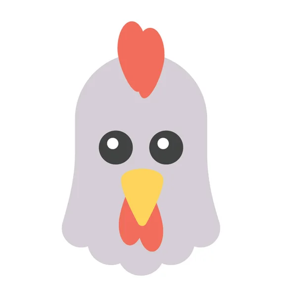 Chicken Emoji Vector — Stock Vector