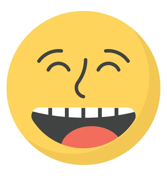 Rindo Emoji Vector — Vetor de Stock