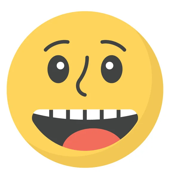 Emoji-Vektor zum Lachen — Stockvektor