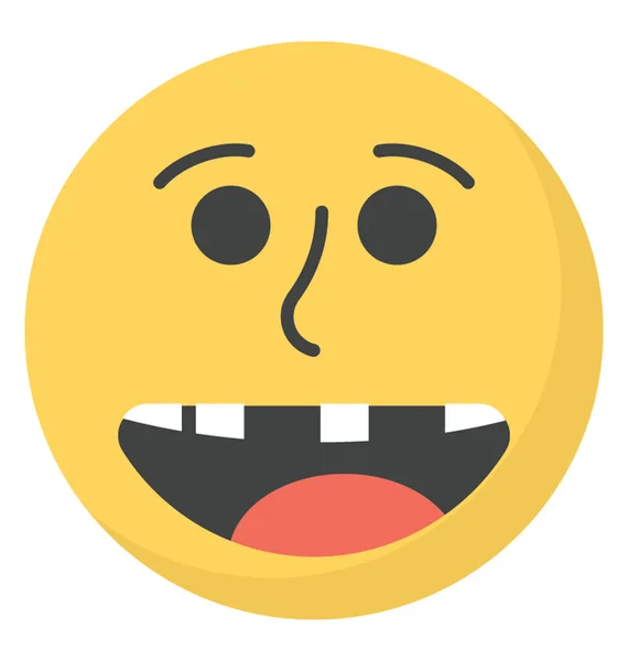 Emoji Vector ridente — Vettoriale Stock