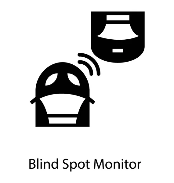 Monitor de punto ciego — Vector de stock