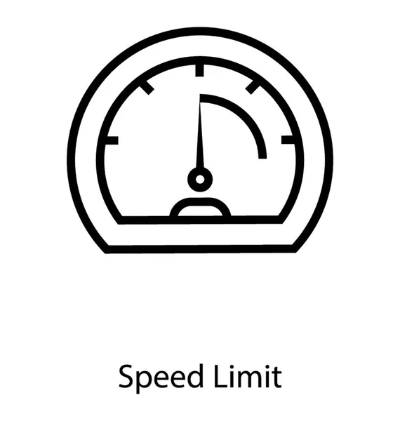 Speed Limit Detector — Stock Vector