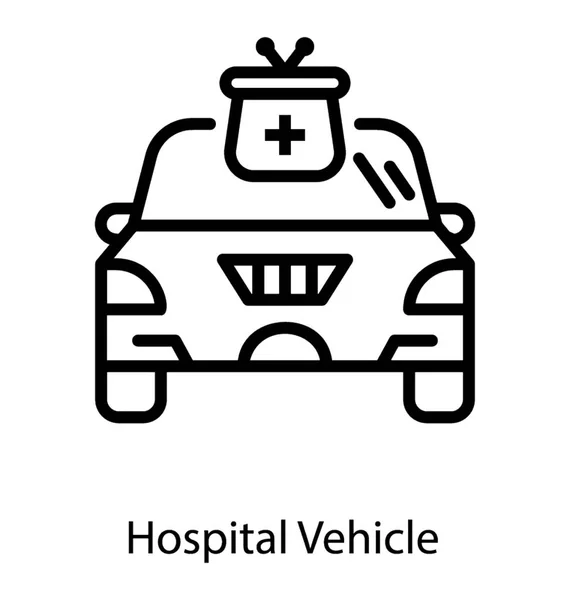 Vehículo de emergencia hospital — Vector de stock