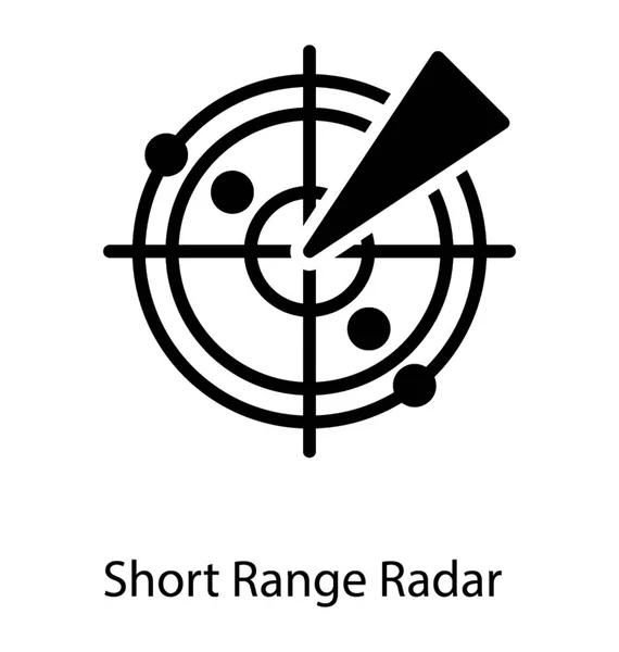 Radar de corto alcance — Archivo Imágenes Vectoriales