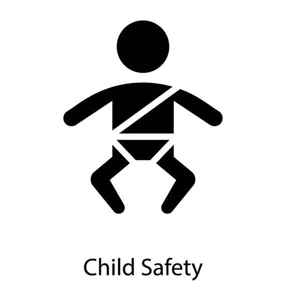 Child Safety Belt — Stock Vector