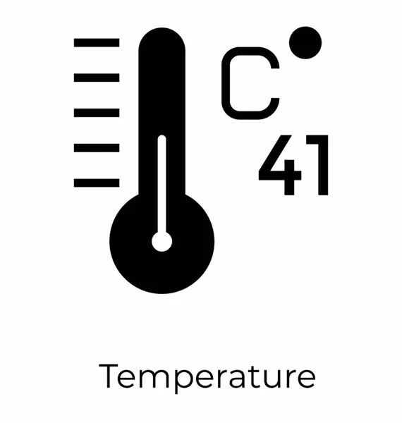 Hete temperatuur vector — Stockvector