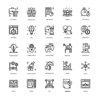 Strateji Ve Yönetim Simgeleri Paketi