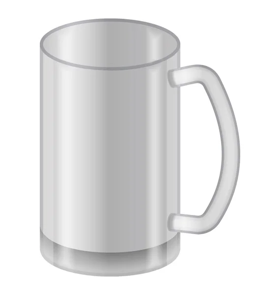 Caneca de vidro de café — Vetor de Stock