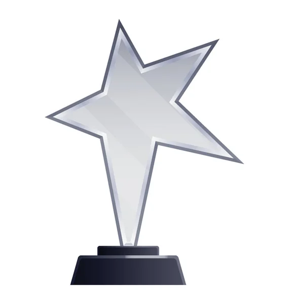 Trofeo Transparente Estrella — Vector de stock