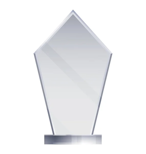 Vencedor Troféu transparente —  Vetores de Stock