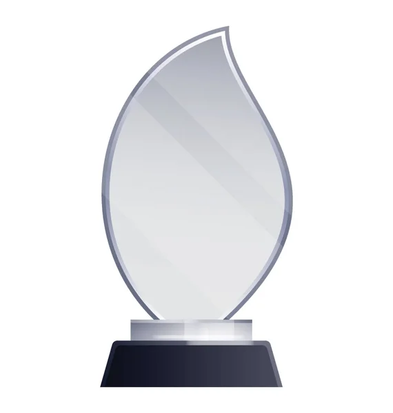 Trofeo de Premio Transparente — Vector de stock