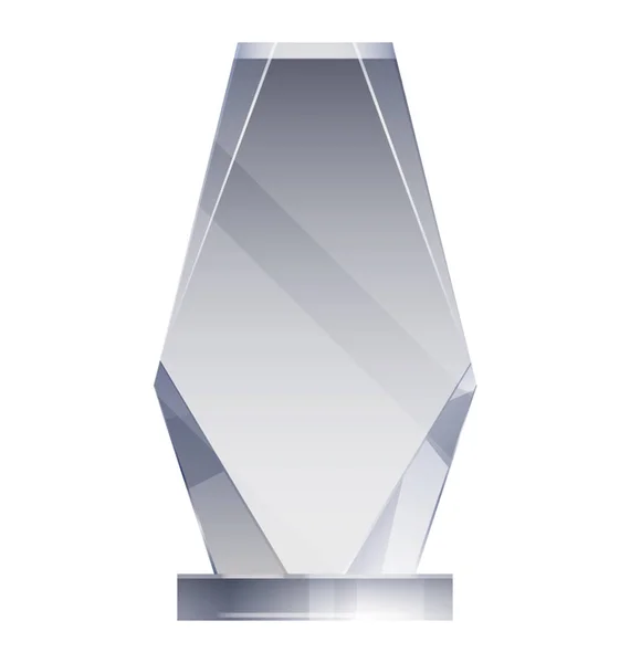 Glass Award Trophy — Stock Vector