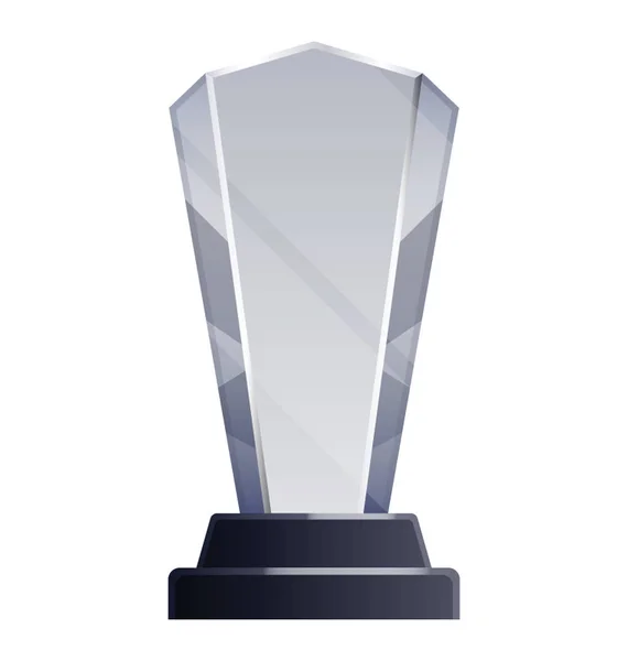 Трофей зі скла нагорода — стоковий вектор