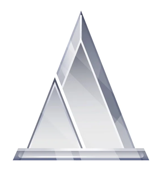 Trofeo de cristal ganador — Archivo Imágenes Vectoriales