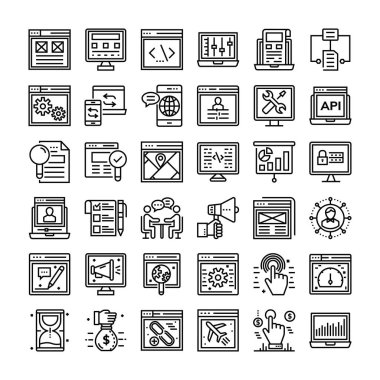 SEO ve Web simgeleri paketi