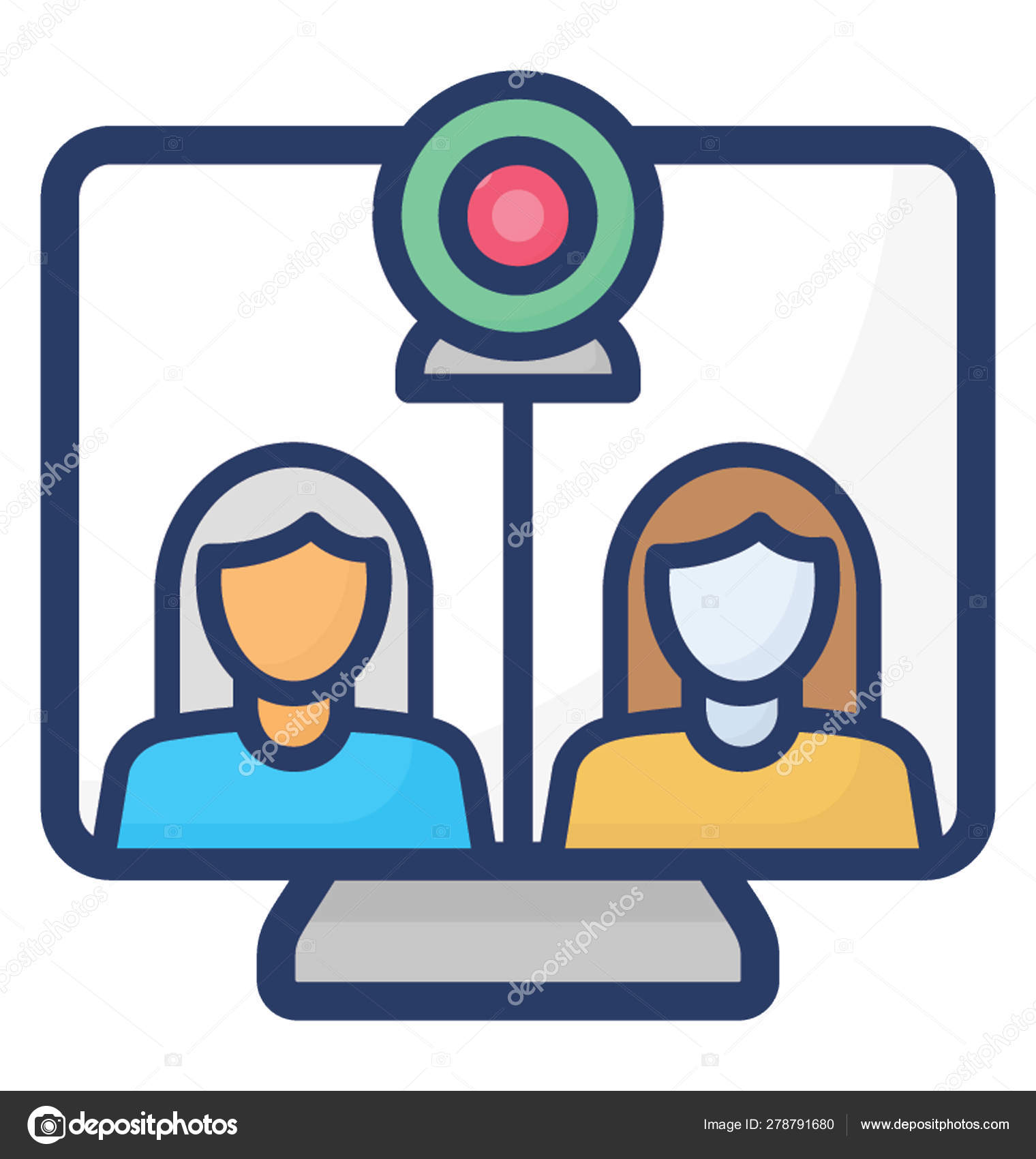 video conference icon isolated white background stock vector c vectorspoint 278791680 video conference icon isolated white background stock vector c vectorspoint 278791680