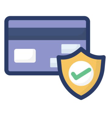 Düz tasarım kredi sigortası simgesi.