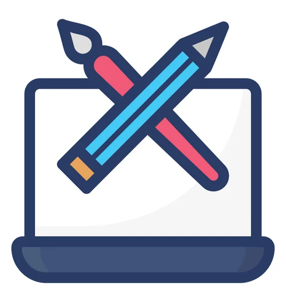 Grafikwerkzeuge Flaches Icon Design — Stockvektor