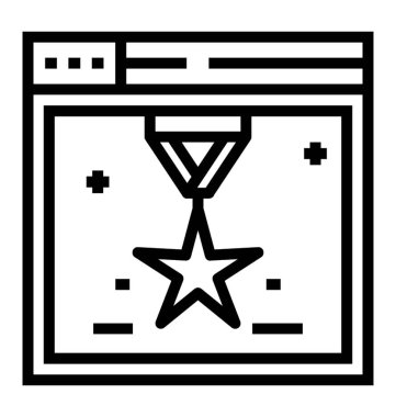 Web performans simgesinin çizgi tasarımı.