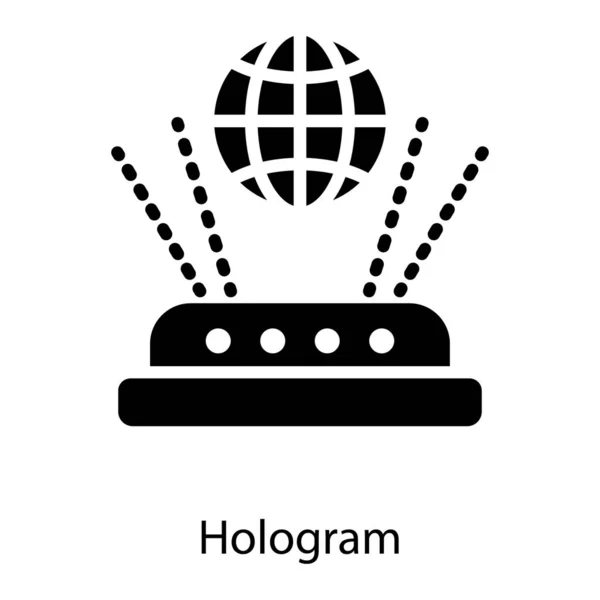 Technologische Hologram Vector Solide Ontwerp — Stockvector