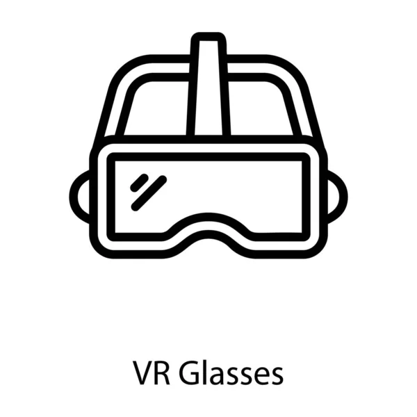 Vettore Occhiali Linea Progettazione — Vettoriale Stock