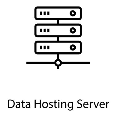 Satır tasarımında veritabanı ağ vektörü.