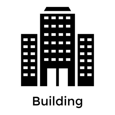 ticari bina vektör katı tasarım 