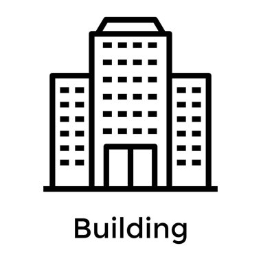 ticari bina vektör hattı tasarımı 