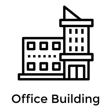 Satır tasarımında ofis oluşturma vektörü 