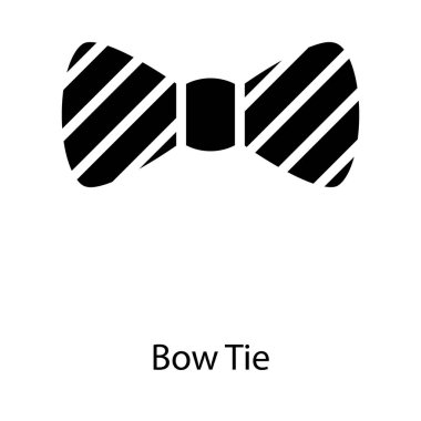 Katı tasarımda papyon vektörü 