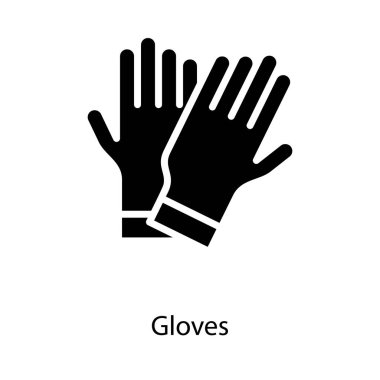 Katı tasarımda el eldiveni vektörü 