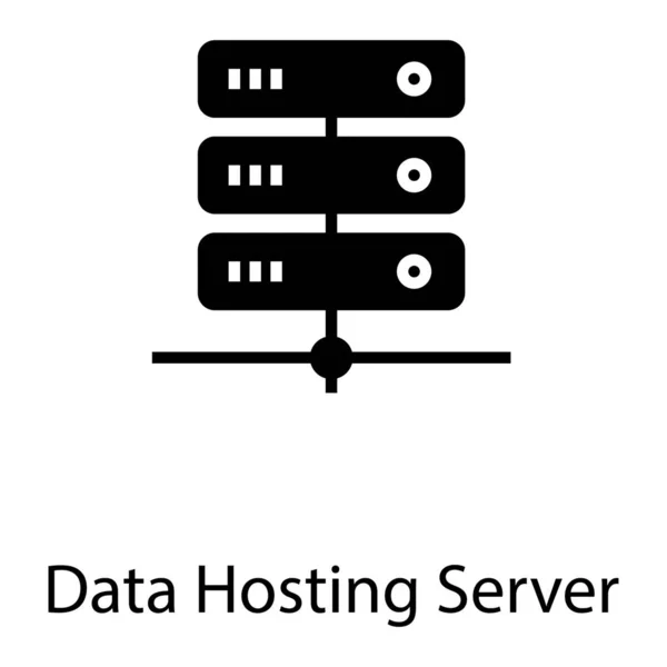 Database Netwerk Vector Solide Ontwerp — Stockvector