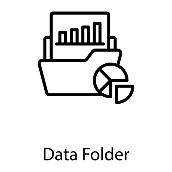 行设计中的数据文件夹矢量 — 图库矢量图片