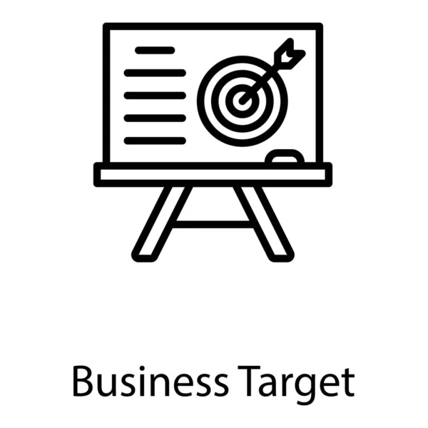 Line business target presentation Vector