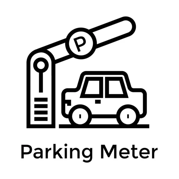 排队矢量中的停车场位置 — 图库矢量图片