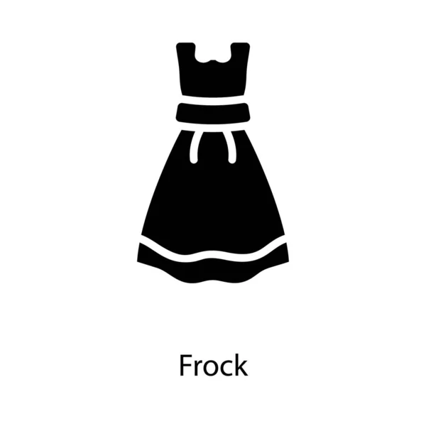 Διάνυσμα Flare Φόρεμα Στερεά Σχεδίαση — Διανυσματικό Αρχείο