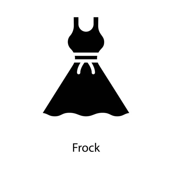 Vetor Flare Frock Design Sólido — Vetor de Stock