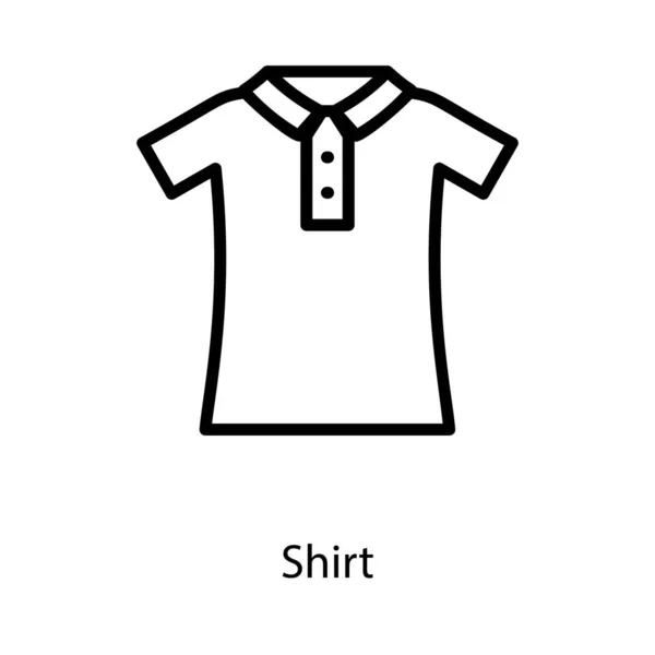 Vetor Camisa Havaiano Design Linha — Vetor de Stock