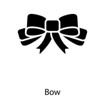 Şerit papyon glyph simgesi 