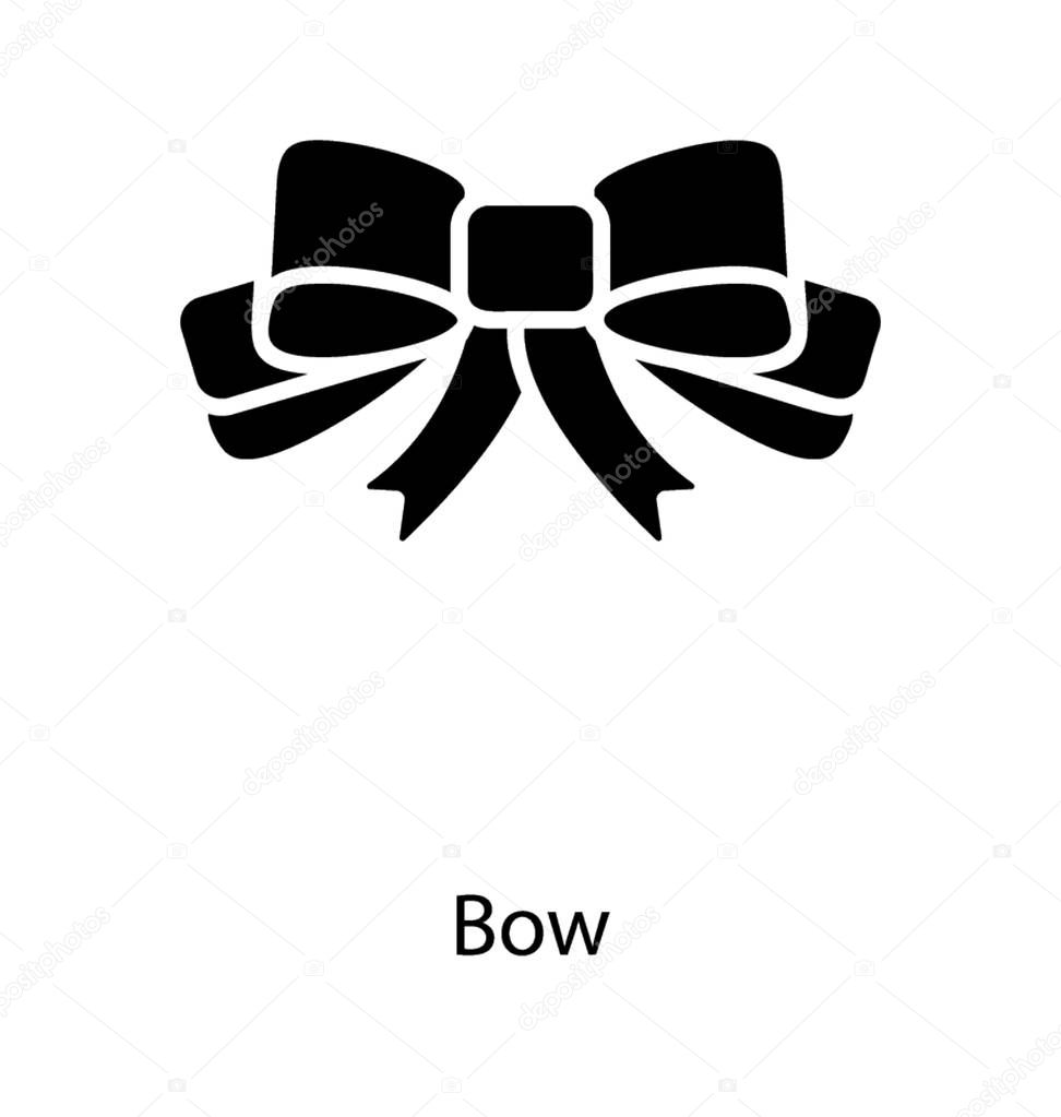Ribbon Bow Tie Glyph Icon Premium Vector In Adobe Illustrator Ai Ai Format Encapsulated Postscript Eps Eps Format