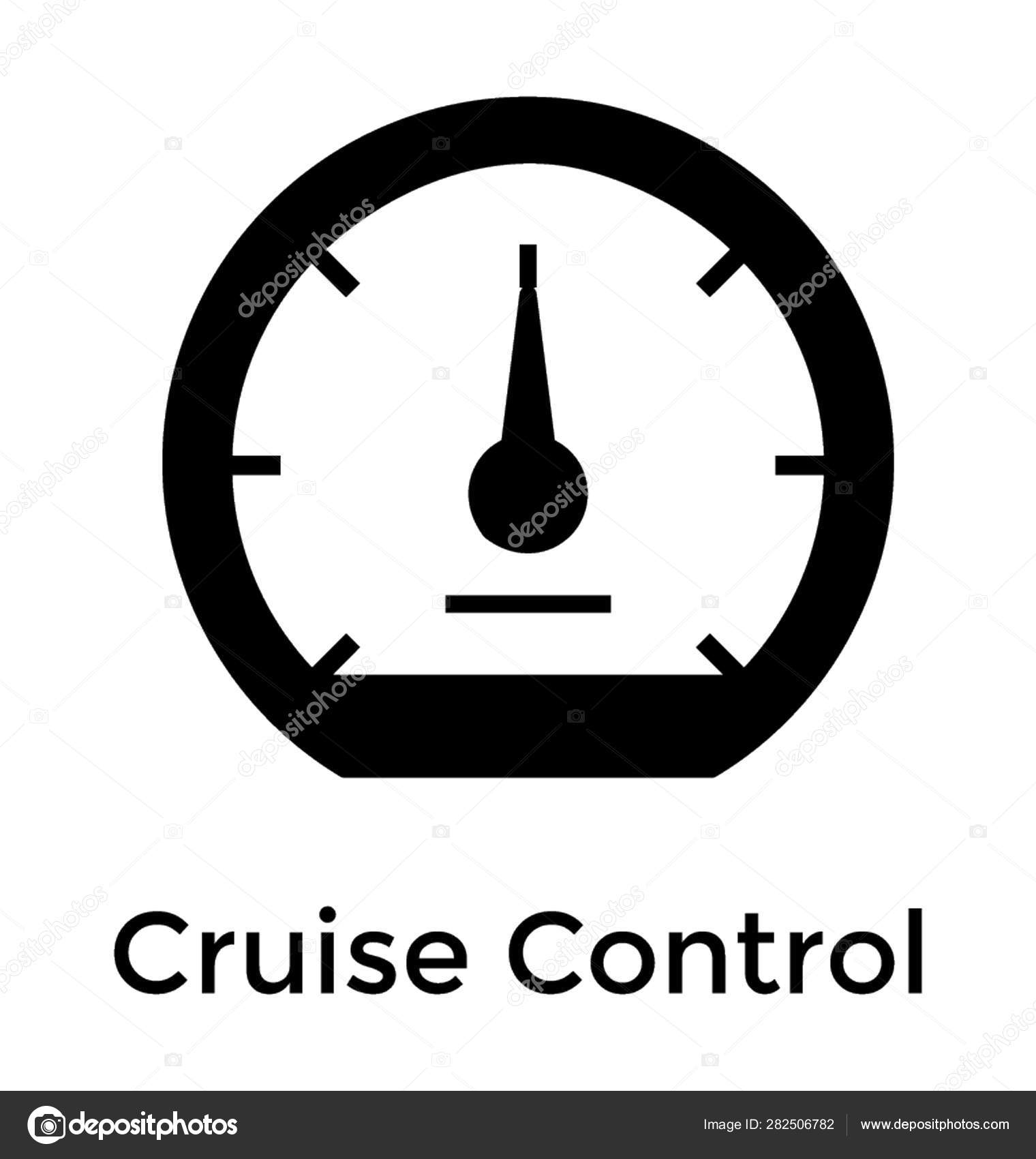 Cruise Control Icon Glyph Vector Stock Vector Image By C Vectorspoint