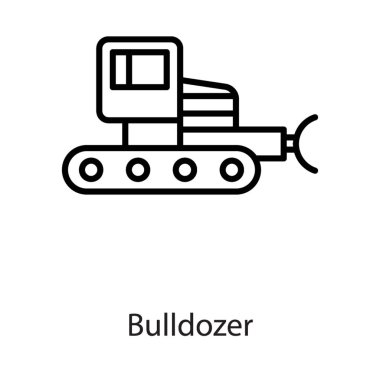 Satır vektörlü iş makinesi buldozeri 